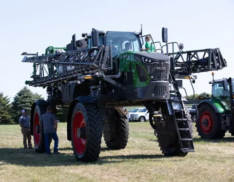 Farm machinery displayed at Minnesota Farmfest in a 2022 archive photograph