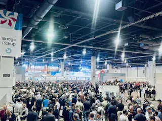Visitors on the AHR Expo 2026 exhibition floor