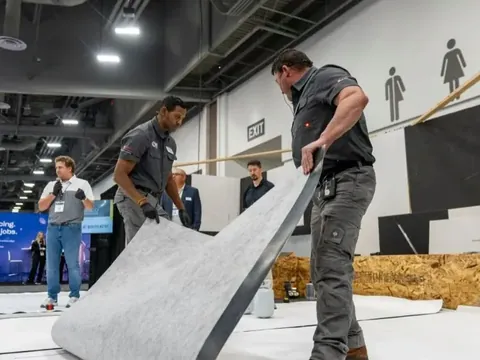 Roofing demonstration from the International Roofing Expo organizer archive